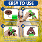 Dog Poop Bag With Holder, 150 Counts Scented Doggie Waste Bags With 1 Dispenser, Pet Poop Bags Rolls For Doggy