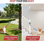 Dog Tree Tug of War Toy with Squeaky, Tethered Tug of War Outdoor Toy Self Play for Small to Medium Dogs to Exercise Play Rope,Ball with Rope Dog Toy