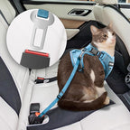 Cat Harness and Leash for Walking, The Upgrade Can be Adjusted in Four Directions and Breathable Cat Harness for Anti Escape That can be Fitted and Positioned, Reflective Strips Harness, Blue, S