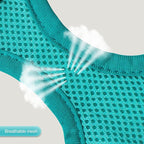 YIMEIS Dog Harness and Leash Set, No Pull Soft Mesh Pet Harness, Reflective Adjustable Puppy Vest for Small Medium Large Dogs, Cats (Turquoise, Small (Pack of 1)
