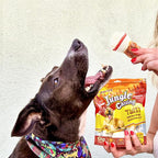 Jungle Calling Chicken Wrap Knotted Bones Dog Chews 6.5" Pack of 4, Long Lasting Beefhide Treats Real Chicken Wrap Rawhide Bones for Large Dogs Training Treats (3 Packs)