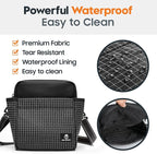 Large Capacity Dog Treat Pouch –Training Treat Bag with Magnetic Pocket, Built-in Poop Bag Holder, Clicker & Collapsible Bowl, Dog Walking Bag for Pet Training – Black