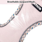 AIITLE Tiny Dog Harness - Lightweight Mesh Step-in Vest for Puppy, Reflective & Escape-Proof Design with High-Stick Magic Tape - Indoor/Outdoor Use for Chihuahua, Maltese, Shih Tzu(Blue-Pink, XXXS)