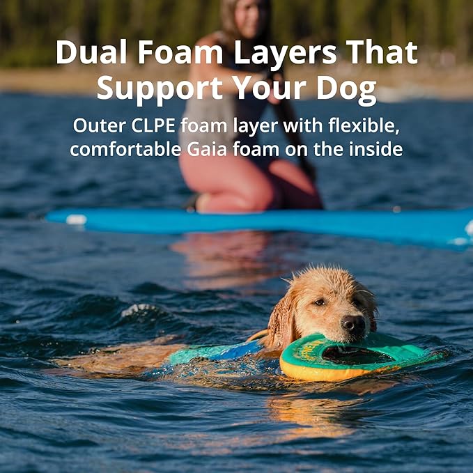 Ruffwear, Float Coat Dog Life Jacket, Premium Buoyancy Swim Vest with Lift Handle, Secure Fit & Reflective Trim, Adjustable Flotation for Swimming, Boating, & Outdoor Adventures, Purple Lily, X-Large