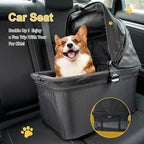 3 in 1 Dog Stroller, Lightweight Foldable Pet Stroller for Small/Medium Dogs Cats Up to 33lbs with Detachable Carrier, Storage Basket and Cup Holder - Black