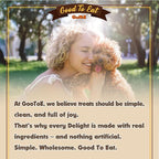 Gootoe Buffalo Dog Treats, Buffalo Bites Bone Shaped 8oz - Natural Low-Fat Chews for Training & Rewards, Limited Ingredient, Resealable Bag, Perfect for Small Dogs & Puppies
