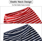 Koneseve Dog Shirt Vest Lightweight Stretchy Dog T-Shirt Soft Cool Shirts Sleeveless Stripe Vests Breathable Clothes for Puppy Kitty Cats Small Medium Large Dogs 2 Pack Red + Blue [ XL ]