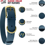 Tuff Pupper Classic Heavy Duty Dog Collar | 10x Stronger Than Leather | 100% Waterproof & Odor Proof Dog Collar | Tough Rust-Proof All Metal Hardware Small (12-15" Neck)