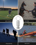 TISUR Loud Emergency Whistles,130db+ Lifeguard Safety Whistle Keychain for Surviva Camping Hiking dog whistle