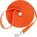 Siumouhoi Dog/Puppy Obedience Recall Training Agility Lead - 15ft 20ft 30ft 40ft 50ft Training Leash - Great for Play, Camping, or Backyard - Orange 40ft (40Feet, Orange)