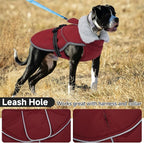 Lelepet Warm Dog Winter Coat Reflective Dog Jacket Fleece Vest Waterproof Windproof Cold Weather Coats with Adjustable Buckle Plush Turtleneck Pet Snowsuit for Small Medium Large Dogs,Pug,Beagle,L