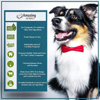 Amazing Dog Treats - Beef Cheek Strips Premium Dog Chew (6 Inch - 25 Pack) - NO Odor - Thick Cut - Rawhide Alternative - Beef Cheek Slice Chip Sticks - No Dyes, Chemicals, or Preservatives