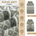 SCENEREAL Dog Sweaters for Small Dogs - Soft, Warm Turtleneck Small Dog Sweater, Ugly Knit Dog Christmas Outfits for Dachshund, Chihuahua, Pug, Yorkie,Winter Pet Clothes Male Female,Grey