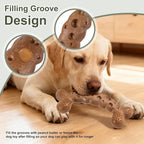 Dog Chew Toy for Aggressive Chewers Chicken Flavored Indestructible Dog Bone Toys for Medium Large Breed to Keep Them Busy