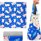 35.4“ Cat Wrap for Cutting Nails Self-Adherent Fabric Cat Wrap for Grooming Cat Restraint for Nail Clipping Anti-Escape Cat Calming Wrap Within 22lbs
