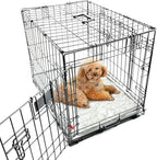 Dog Bed Crate Mat(21" X 14"), Soft Plush Dog Bed Pad Machine Washable Crate Pad, Sleeping Mat with Anti Slip Bottom