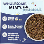 Pawstruck Air Dried Dog Food with Real Beef, Grain-Free, Made in USA, Non-GMO & Vet Recommended, High Protein Limited Ingredient Full-Feed for All Breeds & Ages, 2lb Bag