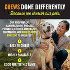 etta says! Premium Crunchy Dog Chews 7” Variety Pack - Grain-Free Dog Treats, Good for Teeth, Easy to Digest - Made in The USA (12 Count Pack of 1)