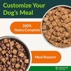 ULTIMATE PET NUTRITION Nutra Complete Freeze Dried Raw Dog Food, Veterinarian Formulated with Antioxidants, Prebiotics & Amino Acids (3 Pound, Beef)