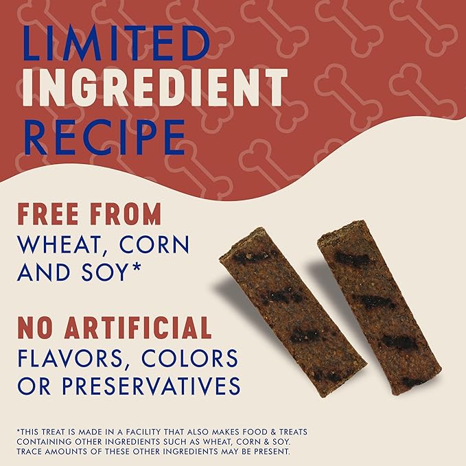 Finley's Wild Boar Griller Strips Dog Treats, Real Wild Boar, Grain-Free, Soft-Chew, Made in USA, 14.5 Ounce (Pack of 1)