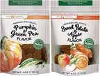 Dig Defence Premium Dog Treats - Pumpkin/Green Pea and Sweet Potato/Apples, Natural Ingredients, Baked Gourmet Snacks for Small & Big Dogs, Healthy Training Treat, 2 Pack