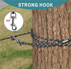 Reflective Cat Leash -50FT Cat Cable Out Escape Proof Walking Leads Yard Long Durable Safe Leash Traning Play Outdoor for Puppies/Kittens/Small Animals(Black)