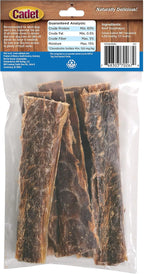 Cadet Slim Cut 100% Beef Strips Dog Treats - Long-Lasting, Healthy, & Natural Beef Esophagus Treats for Small & Large Dogs - Low Calorie & High Protein Dog Chews, Medium (2.8 oz.) (Pack of 4)