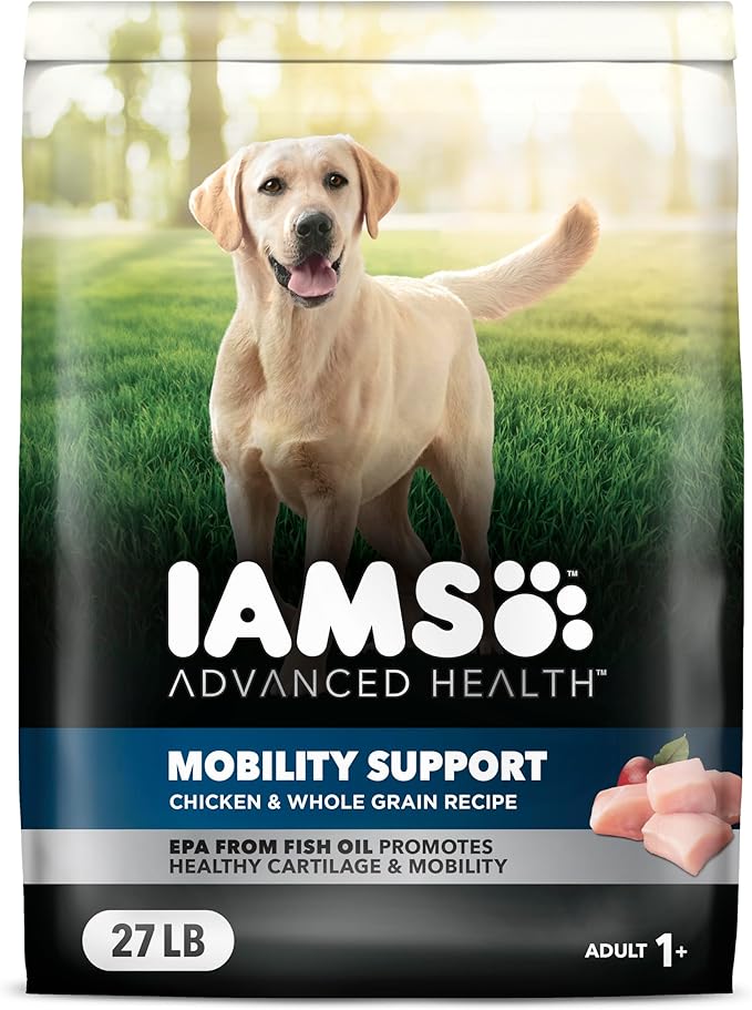 IAMS Advanced Health Mobility Support Chicken and Whole Grain Recipe Adult Dry Dog Food, 27 lb. Bag