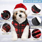 Weewooday 4 Pieces Winter Fabric Dog Sweaters with Leash Ring Soft Fleece Vest Pullover Pet Jacket Warm Dog Clothes Coats for Pet Puppy Cats Chihuahua(XXL(Neck:16.5-17.7” Chest:22.8-23.6”))
