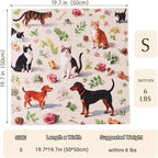 Cat Grooming Wrap Cat Wrap for Cutting Nails, 19.7" Cat Wrap for Grooming, Cat Restraint for Nail Clipping, Multifunctional Swaddle Wrap Pet Tool, Cat Burrito Wrap