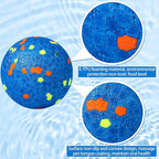 Lenwen 10 Pcs Dog Toy Ball for Aggressive Chewers Interactive Dog Ball for Boredom and Stimulating Bouncy Floating Rubber Toy for Large Medium Small Puppy(2.5 Inch,Glitter Color)