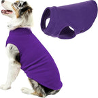 Gooby Stretch Fleece Vest Dog Sweater - Violet, 6X-Large - Warm Pullover Super Stretchy Fleece Dog Jacket for Small to Large Dogs
