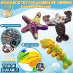 Magicorange Dog Chew Toys for Aggressive Chewers,3 Pack Tough Dog Bone Toys to Keep Them Busy, Indestructible Pet Toy for Medium/Large Breed