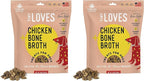 Farmland Traditions Tiny Loves Jerky Trainer Treats for Dogs w/Bone Broth (Chicken, 6 oz.) (Pack of 2)