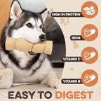 Premium Beef Cheek Rolls for Dogs 5-7" - (5-Pack) Long Lasting, Safe & Natural Rawhide Alternative Chews, Ideal for Large Dogs & Aggressive Chewers, Supports Dental Health & Digestion