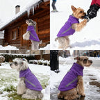 EXPAWLORER Dog Fleece Vest Jacket Sweater for Small Medium Large Dogs, Cold Weather Winter Coat Hoodie with Leash D-Ring and Zipper, Reflective Warm Sleeveless Puppy Clothes for S M L Boys Girls Cats