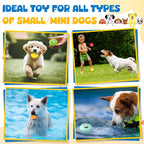 Hungdao 40 Pcs Bulk Dog Squeaky Toys Soft Rubber Latex Dog Toys Small Squeaky Balls Interactive Fetch Balls for Teething Small Pet Breeds Training(Funny Face)