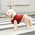 Fleece Lining Extra Warm Dog Hoodie in Winter,Small Dog Jacket Puppy Coats with Hooded,Red S