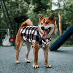ASENKU Dog Sweater, Plaid Fleece Dogs Vest, Soft Warm Pet Clothes, Cold Weather Puppy Jacket, Comfortable Pullover Shirt for Tiny & Small Dog Breeds Only