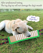 Clysoru Dog Tug Toy Dog Tough Jute Bite Pillow Lasting Training Equipment Puppy to Large Dogs Interactive Toy for Large and Small