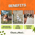 Bully Sticks for Large Dogs, (6 Inch, 5 Count), Dog Chew Toy for Aggressive Chewers Single Ingredient, 100% Beef Pizzle, Grass-Fed, Rawhide-Free, Grain-Free