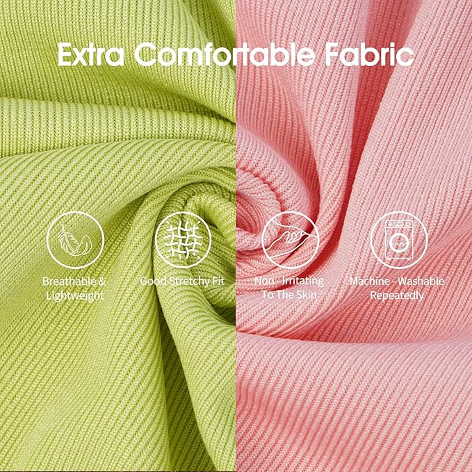 IECOii 2Pack Dog T-Shirts for Large Dogs | Breathable & Lightweight Fabric, Easy-On Design for Doberman, Machine Washable, Pink+Green, 4XL
