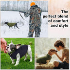 Syhood 2 Pieces Dog Jacket 2 Layers Fleece Lined Dog Jacket Warm Soft Windproof Small Pet Coat for Winter Cold Weather(M,Navy,Green)
