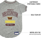 NFL Washington Commanders Dog T-Shirt Large. - Licensed Shirt for Pets Team Colored with Team Logos- Premium Stretchable Materials for The Comfort of Your Dog & Cat