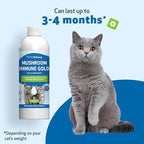 Pet Wellbeing Mushroom Immune Gold for Cats - Vet-Formulated - Immune Support with Reishi, Maitake, Turkey Tail, and Milk Thistle - Complementary Functional Mushroom Supplement 8 oz (237 ml)