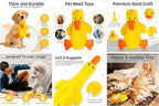 FGA MARKETPLACE Duck-Squirrel Flat NO Stuffing NO Squeak Plush Dog Toy, Funny Style Will Entertain Your Pet for Hours, Recommended for Small and Medium Dog 21 INCH Long