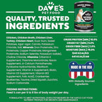 Dave's Pet Food Grain Free Wet Canned Cat Food Pate(Chicken), Made in USA Naturally Healthy, Wheat & Gluten-Free, 12.5 oz Cans (12 Pack)