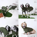 Waterproof Dog Raincoat, Hooded Raincoat for Dachshund Whippet Small Medium Large Dogs, Adjustable Dog Rain Coat Jacket (08(chest26-30'',back22.5-25.5))