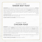 Fancy Feast Poultry and Beef Feast Classic Pate Collection Grain Free Wet Cat Food Variety Pack - (Pack of 24) 3 oz. Cans