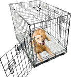 Moonsea Soft Plush Dog Bed Crate Mat, 48" X 30", Anti-Slip Bottom, Machine Washable, 3 Layers of Material for Ultimate Comfort